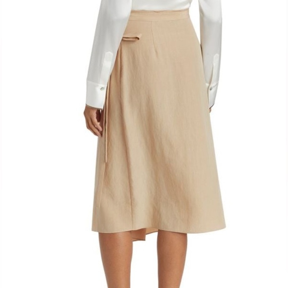 Vince Asymmetrical Beige Skirt - Picture 4 of 10